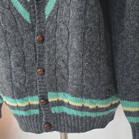 Golf And Green | Wool Cardigan Sweater - Picture 3 of 10